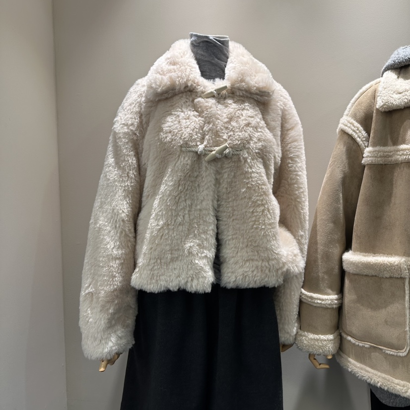 SOF韓國直郵㊣女士新品時尚職業人氣休閑25秋冬熱賣夾克毛皮SOF夾克圖色1