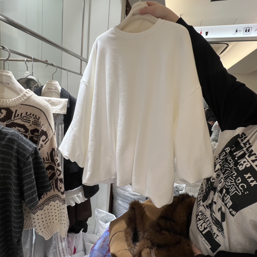 BY FLOW韓國直郵㊣女士新款人氣推薦職業熱賣休閑25秋冬衛衣BY FLOW衛衣圖色1