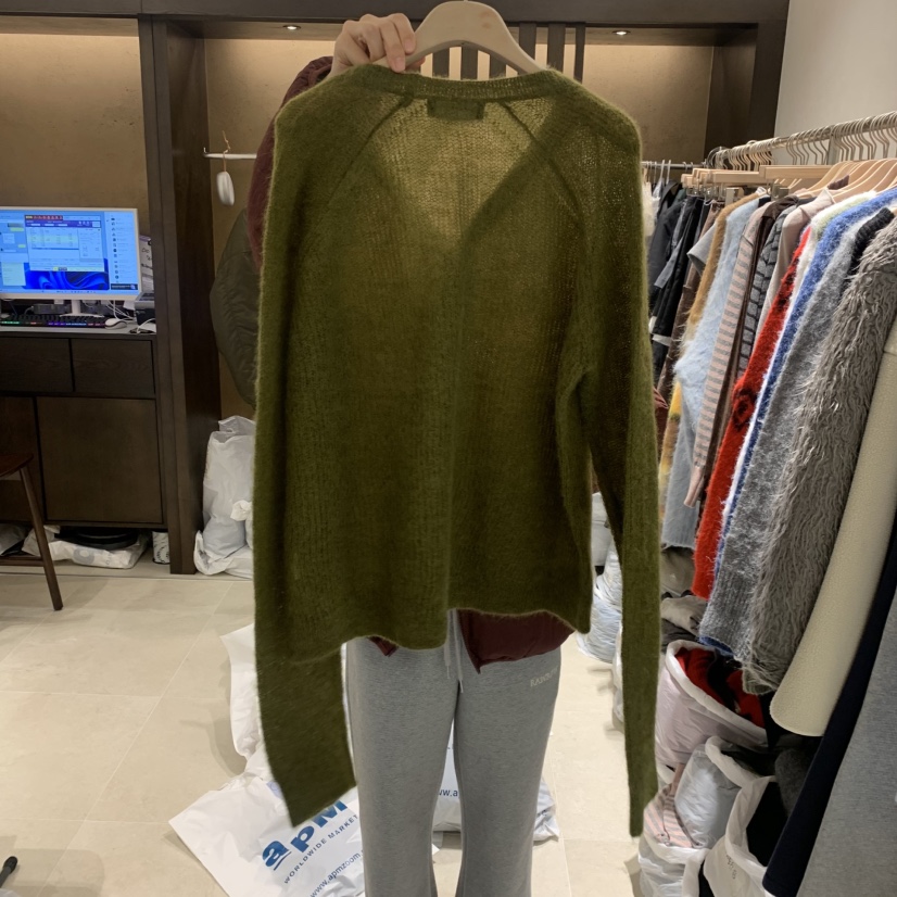 RAWROW東大門㊣代購女裝新品推薦熱賣時尚休閑針織衫馬海毛RAWROW針織衫