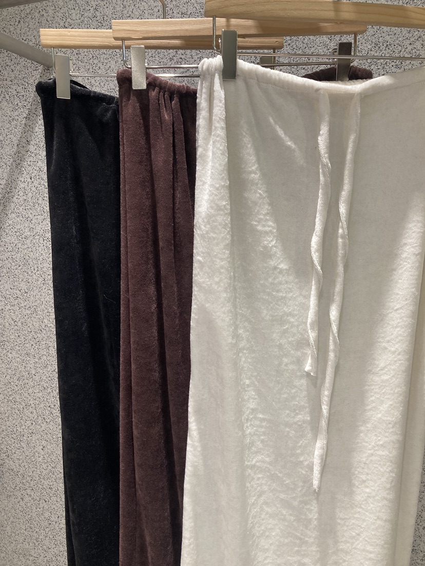 ADDICTED東大門㊣實拍女裝新品休閑推薦熱賣職業長裙天鵝絨ADDICTED長裙