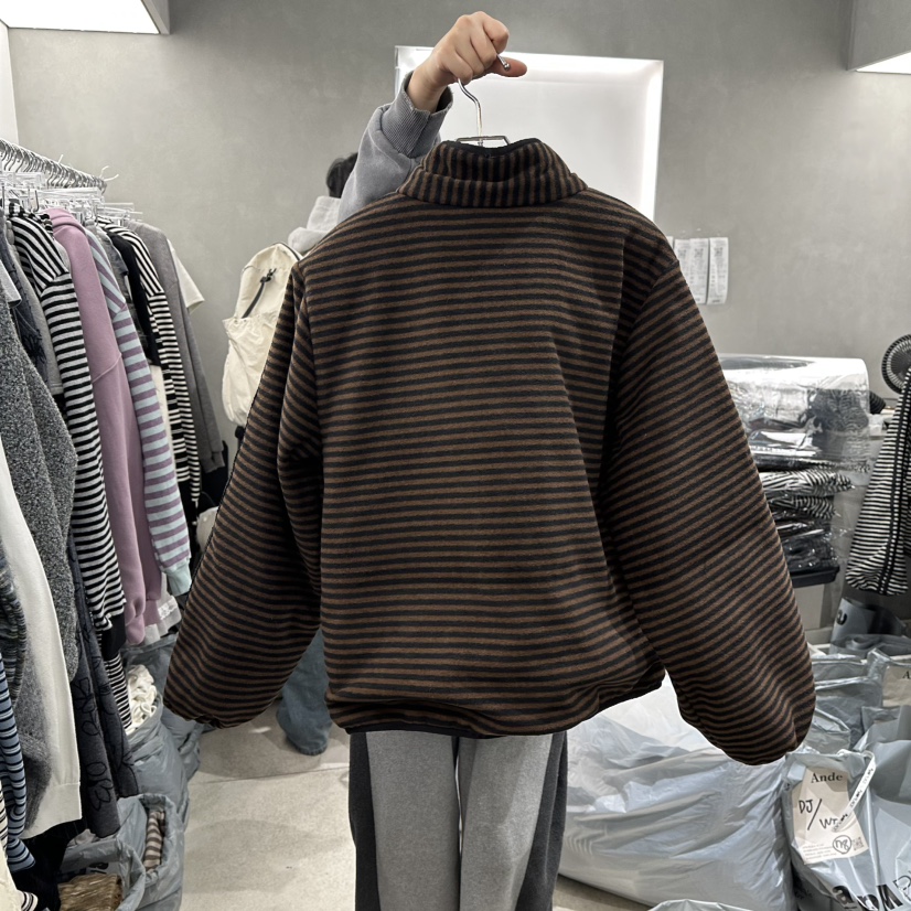 ANDE韓國代購㊣女士新品熱賣25秋冬休閑職業推薦人氣夾克羊毛Ande夾克