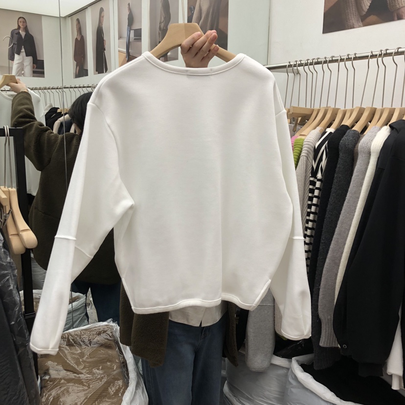 MOI-A東大門㊣代購女士新款25秋冬推薦時尚職業休閑衛衣加絨MOI-A衛衣