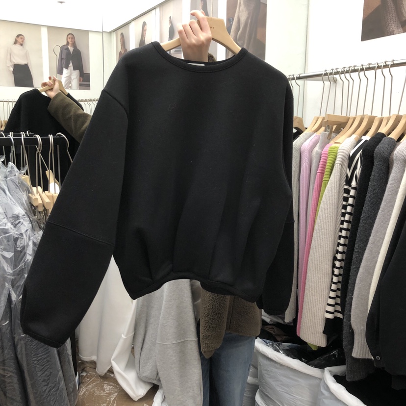 MOI-A東大門㊣代購女士新款25秋冬推薦時尚職業休閑衛衣加絨MOI-A衛衣圖色3