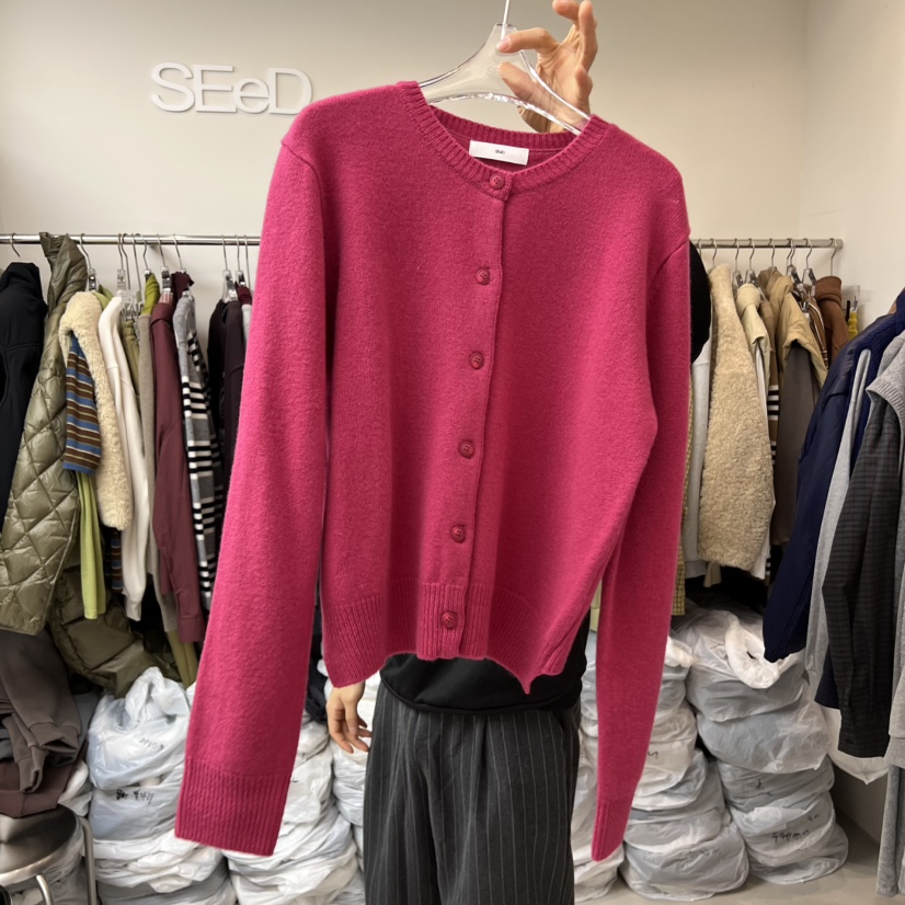 LEESEED-A東大門㊣直郵女士新款熱賣25秋冬職業針織衫羊毛SEeD/LEESEED針織衫圖色2