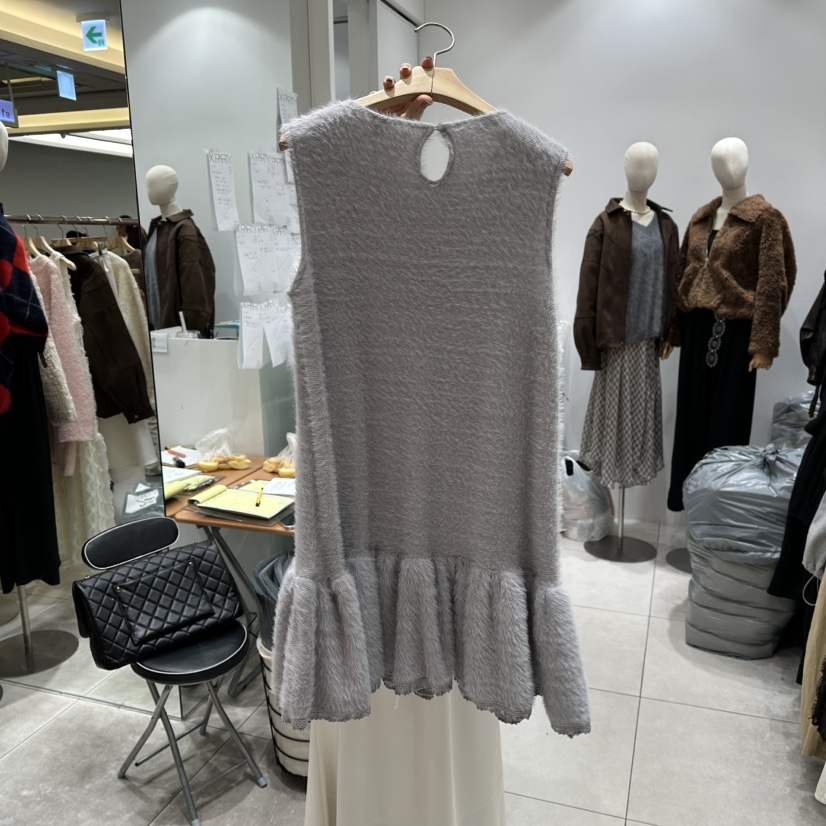 XPARTY韓國代購㊣女裝新款熱賣時尚推薦職業人氣連衣裙安哥拉XPARTY連衣裙