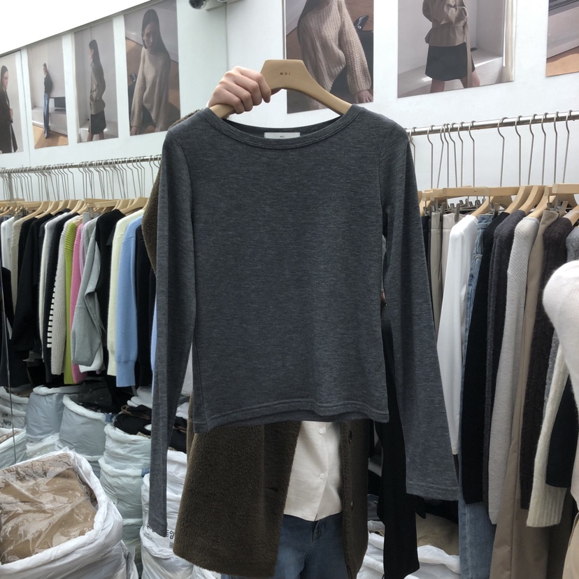 MOI-A東大門㊣直郵女士新款人氣熱賣推薦休閑職業時尚長袖T恤MOI-A長袖T恤圖色2