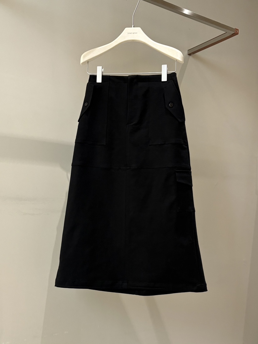 LIMED SPRUCE東大門㊣代購女士新款推薦休閑職業25秋冬長裙LIMED SPRUCE長裙圖色2黑色