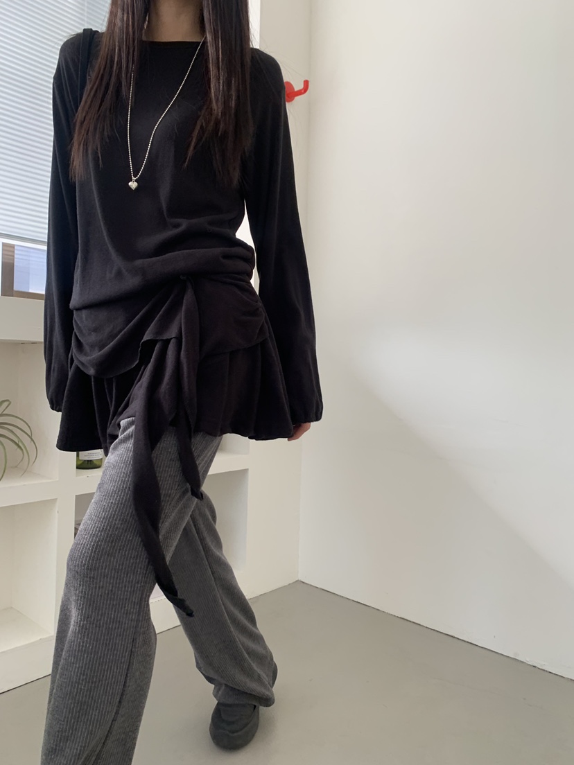 TRUE韓國代購㊣女裝新款人氣休閑25秋冬職業推薦時尚連衣裙TRUE連衣裙