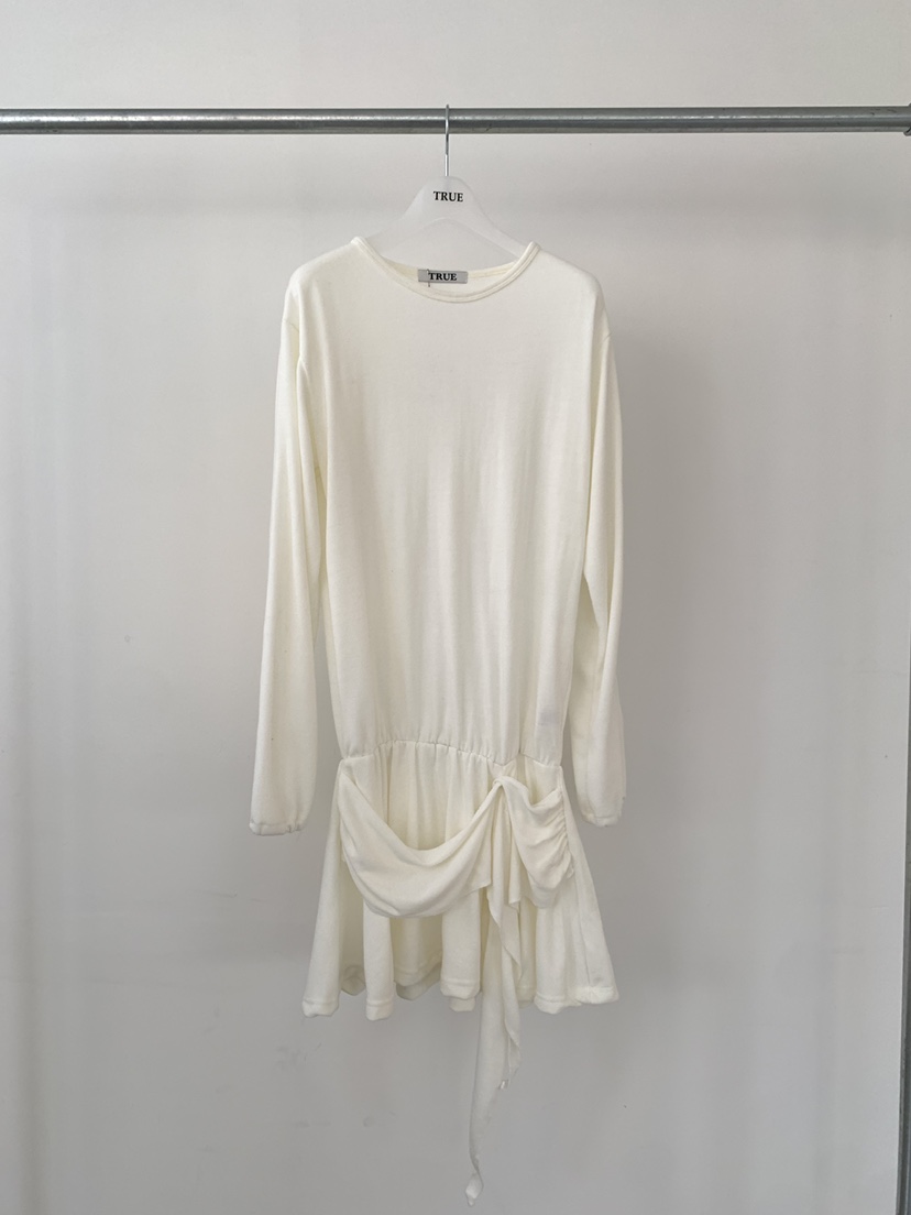 TRUE韓國代購㊣女裝新款人氣休閑25秋冬職業推薦時尚連衣裙TRUE連衣裙圖色1