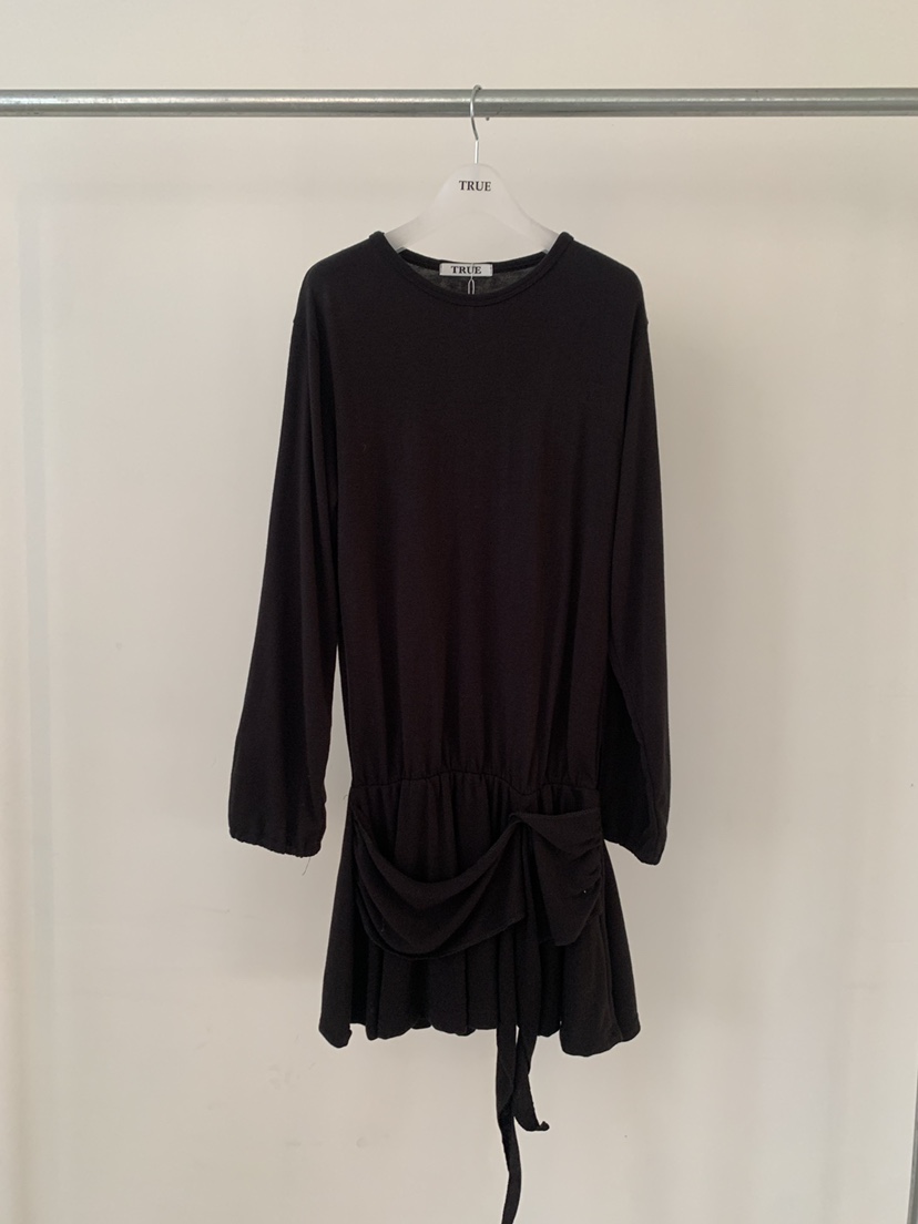 TRUE韓國代購㊣女裝新款人氣休閑25秋冬職業推薦時尚連衣裙TRUE連衣裙圖色2