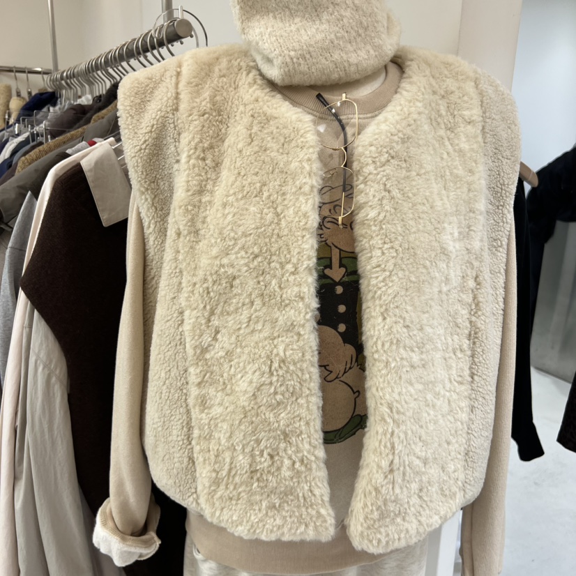 LEESEED-A東大門㊣實拍女裝新款25秋冬推薦馬甲不含內搭雙面SEeD/LEESEED馬甲圖色1