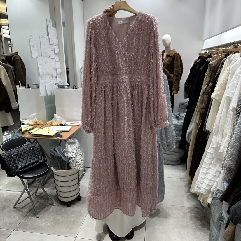 XPARTY東大門㊣代購女裝新品推薦職業人氣熱賣25秋冬連衣裙XPARTY連衣裙圖色2