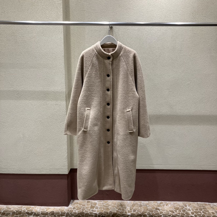 BROCCOLISALAD東大門㊣直郵女士新款時尚推薦人氣中長款大衣BROCCOLISALAD中長款大衣圖色1