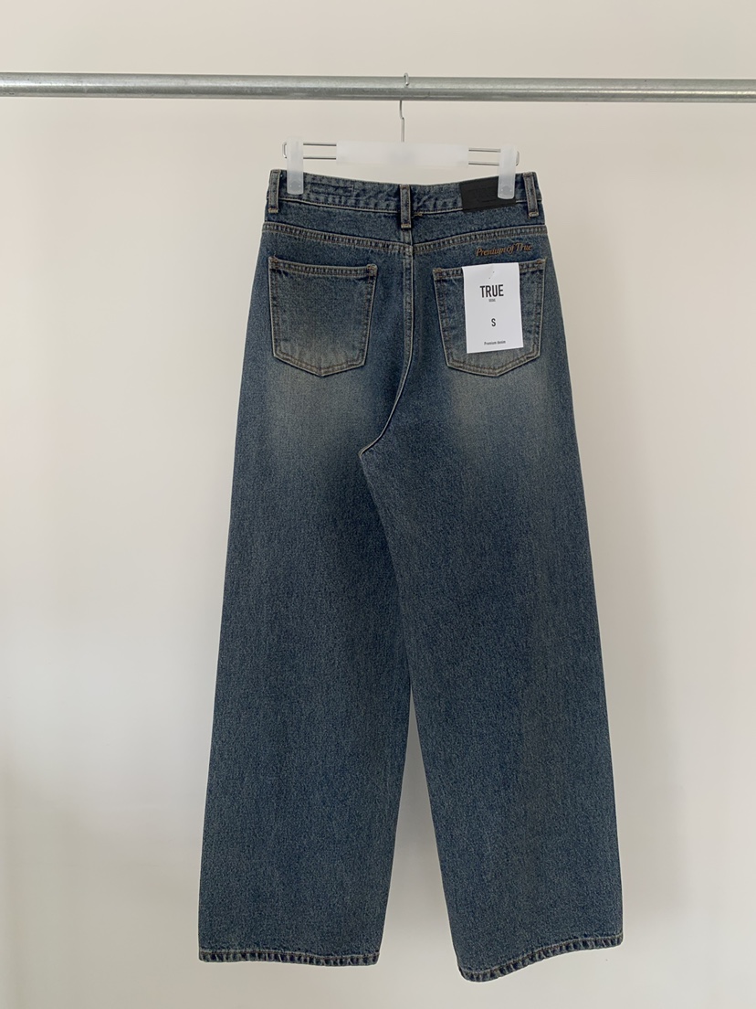 TRUE東大門㊣代購女士新品熱賣時尚休閑職業推薦牛仔褲加絨TRUE牛仔褲