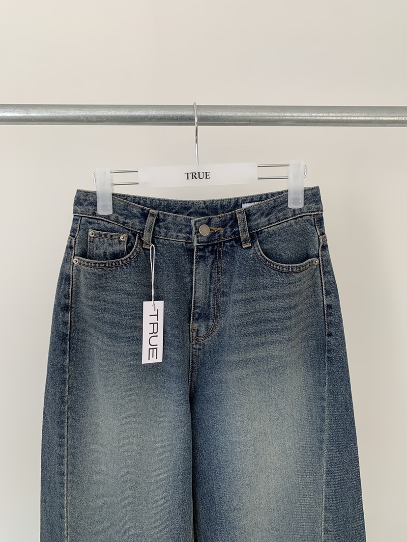 TRUE東大門㊣代購女士新品熱賣時尚休閑職業推薦牛仔褲加絨TRUE牛仔褲