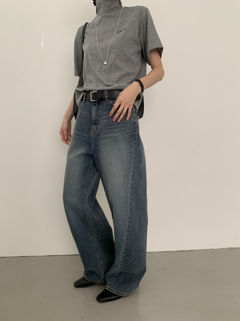 TRUE東大門㊣代購女士新品熱賣時尚休閑職業推薦牛仔褲加絨TRUE牛仔褲