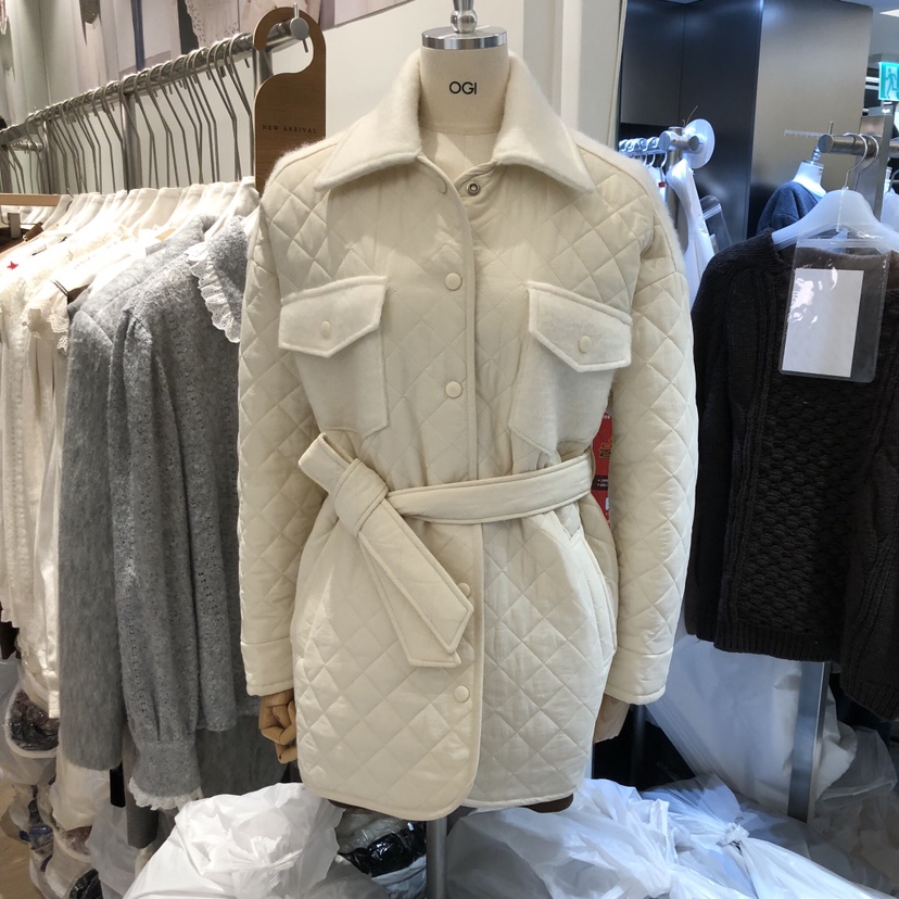 OGI東大門㊣代購女士新款25秋冬熱賣休閑時尚職業夾克口袋棉FLat OGI夾克圖色1