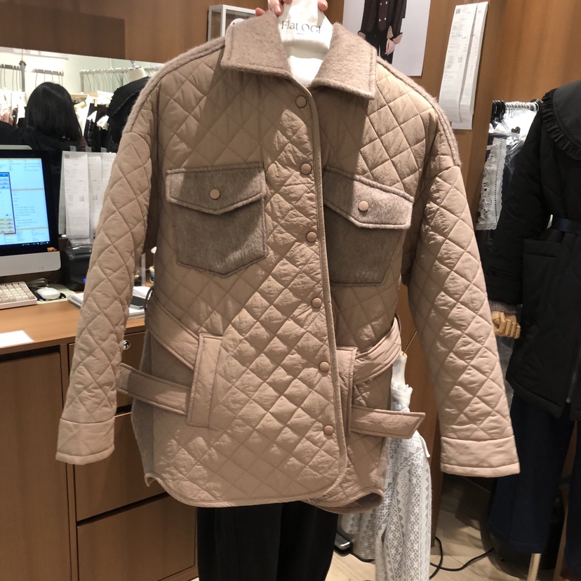 OGI東大門㊣代購女士新款25秋冬熱賣休閑時尚職業夾克口袋棉FLat OGI夾克圖色2