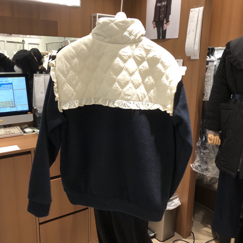 OGI東大門㊣實拍女士新款時尚人氣休閑職業25秋冬衛衣拉鏈絎縫FLat OGI衛衣