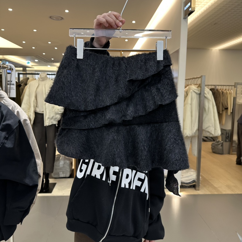 JENNIE東大門㊣實拍女士新品熱賣時尚職業休閑25秋冬裙褲安哥拉JENNIE/VENEFIT裙褲圖色3