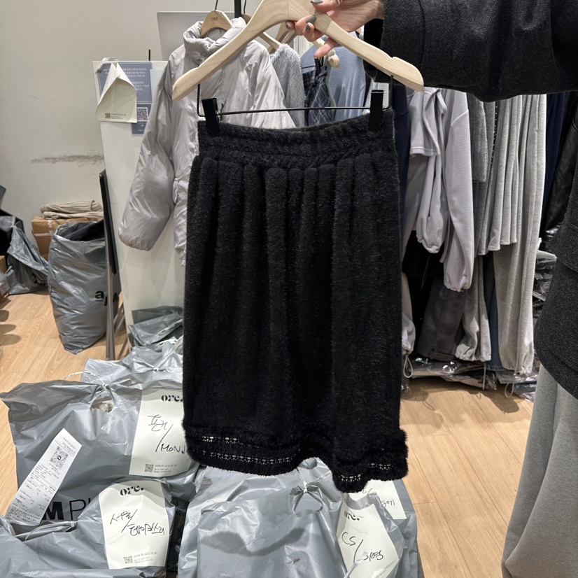 ORE-P韓國代購㊣女士新品25秋冬時尚人氣職業半身裙中短裙ORE半身裙/中短裙