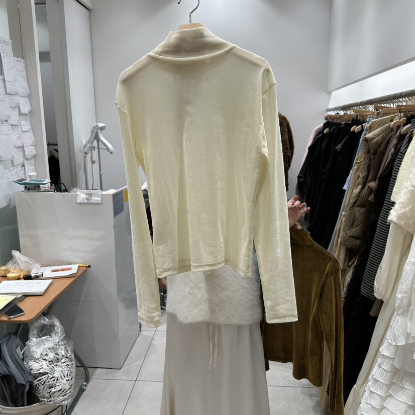 XPARTY東大門㊣直郵女裝新款休閑熱賣推薦時尚長袖T恤天鵝絨XPARTY長袖T恤