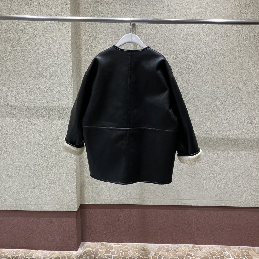 BROCCOLISALAD東大門㊣代購女裝新品職業25秋冬休閑夾克皮革BROCCOLISALAD夾克