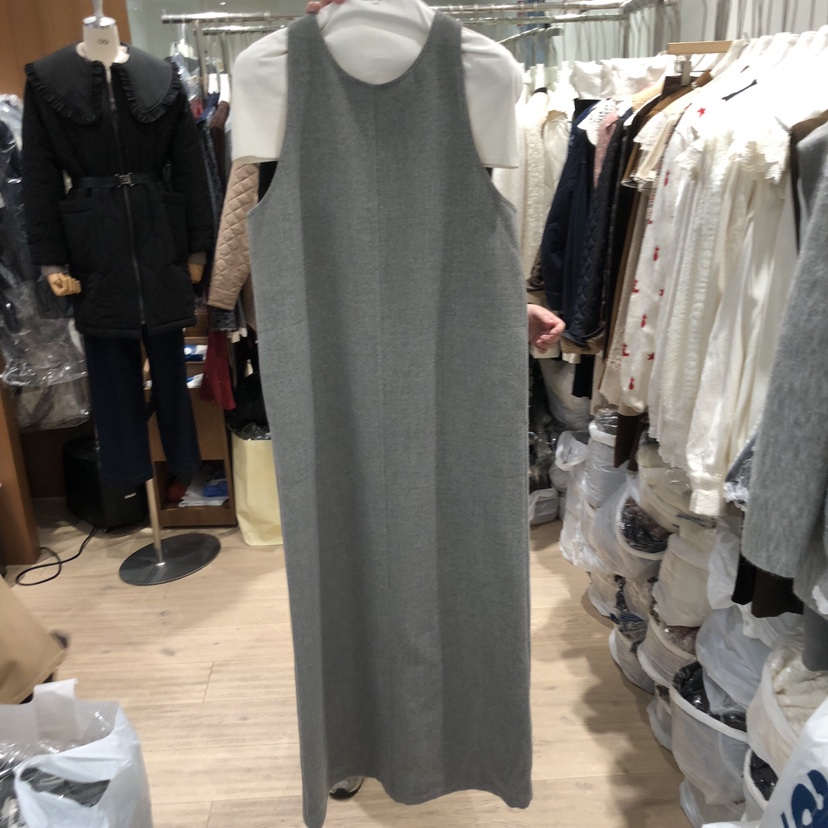 OGI東大門㊣代購女裝新款休閑25秋冬職業熱賣推薦人氣連衣裙FLat OGI連衣裙圖色2