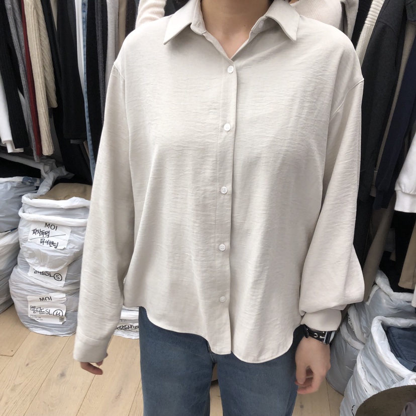 MOI-A韓國直郵㊣女裝新款25秋冬時尚休閑推薦熱賣襯衫蕾絲衫MOI-A襯衫/蕾絲衫圖色1