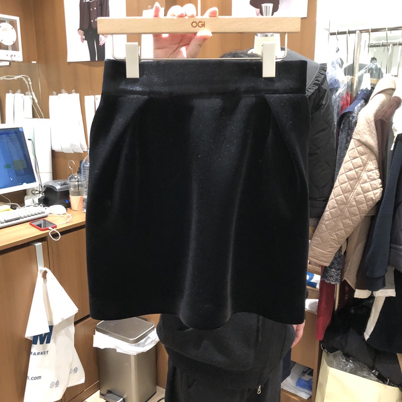 OGI韓國直郵㊣女裝新品25秋冬推薦時尚職業人氣熱賣休閑短裙FLat OGI短裙圖色1