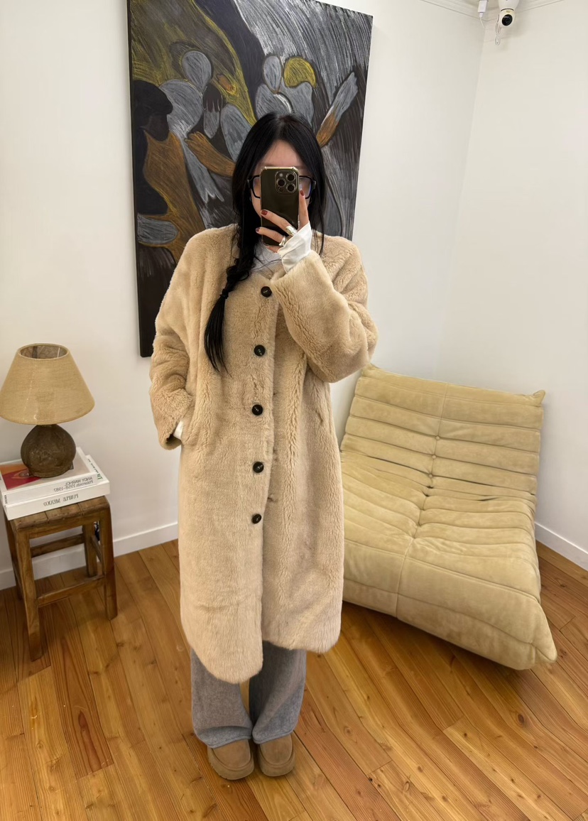 TUG東大門㊣直郵女士新款休閑熱賣時尚人氣25秋冬中長款大衣TUG中長款大衣