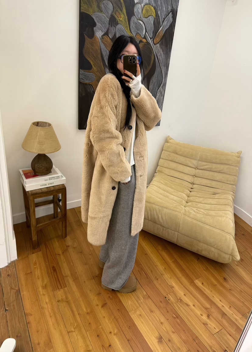 TUG東大門㊣直郵女士新款休閑熱賣時尚人氣25秋冬中長款大衣TUG中長款大衣