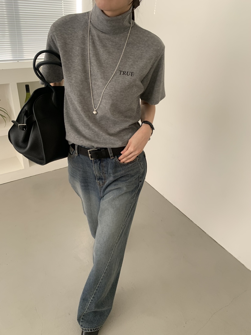 TRUE韓國直郵㊣女裝新品職業熱賣時尚人氣休閑推薦25秋冬T恤TRUET恤