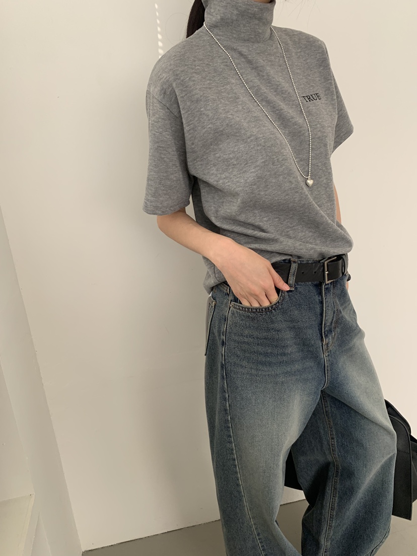 TRUE韓國直郵㊣女裝新品職業熱賣時尚人氣休閑推薦25秋冬T恤TRUET恤