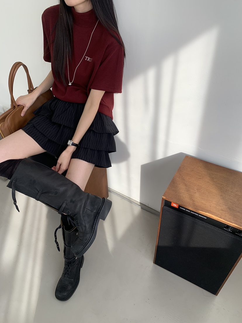 TRUE韓國直郵㊣女裝新品職業熱賣時尚人氣休閑推薦25秋冬T恤TRUET恤