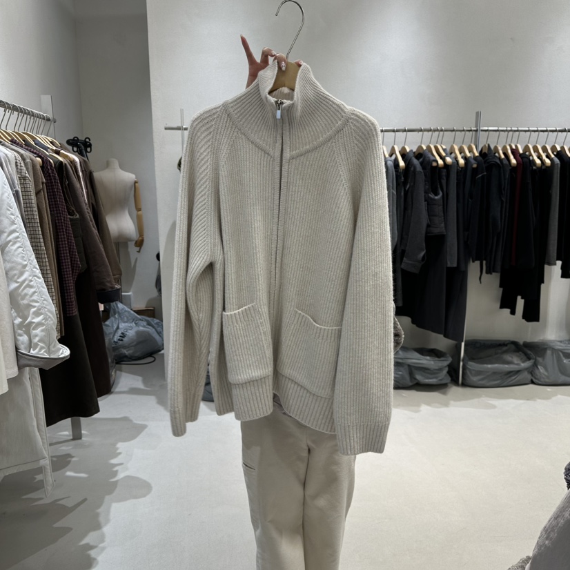 OVU東大門㊣實拍女士新品人氣25秋冬職業熱賣推薦時尚毛衣羊皮OVU毛衣圖色1