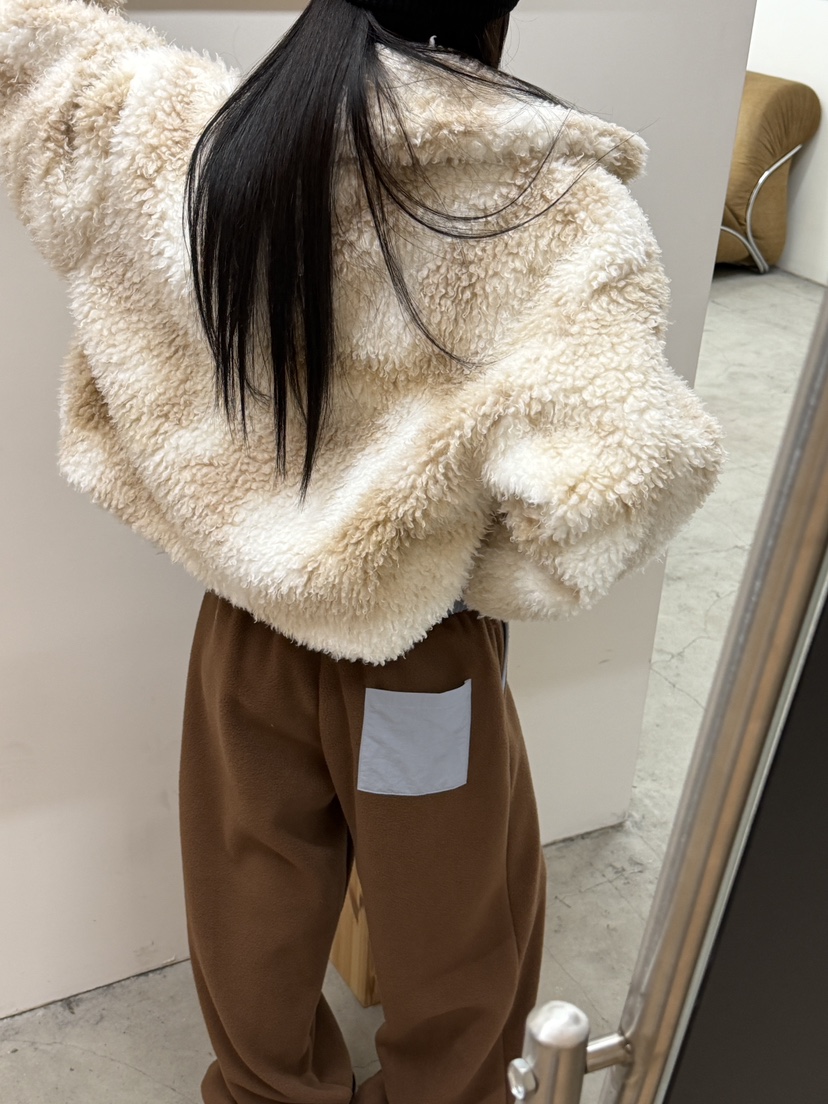 MORE THAN-P東大門㊣代購女裝新款熱賣人氣25秋冬休閑褲抓絨MORE THAN休閑褲