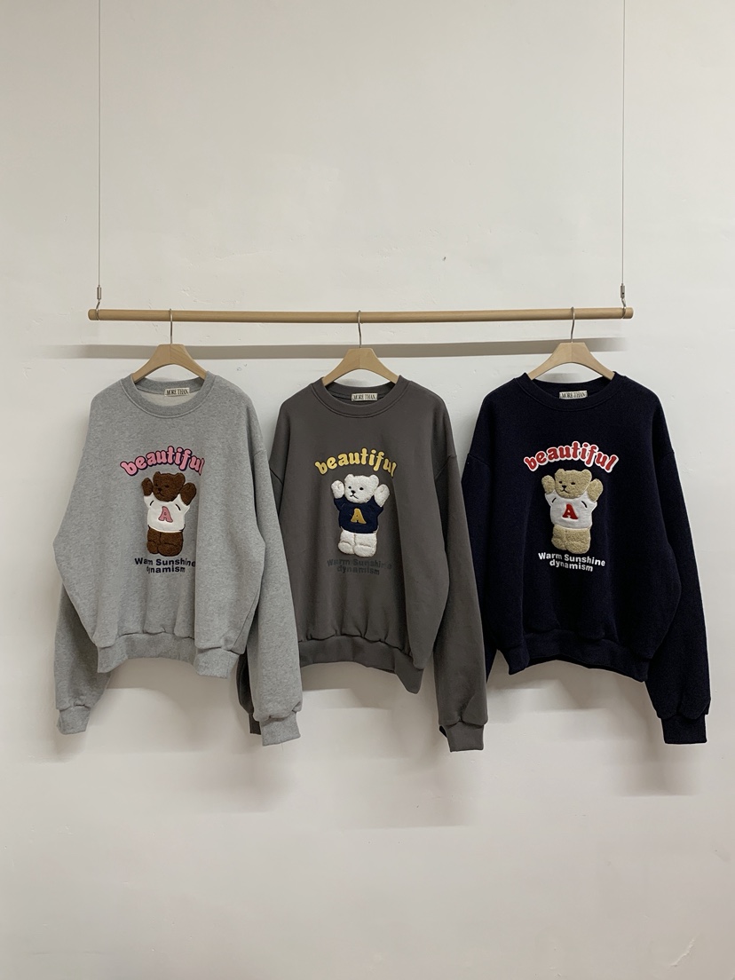 MORE THAN-P韓國直郵㊣女裝新品熱賣休閑推薦25秋冬時尚衛衣MORE THAN衛衣