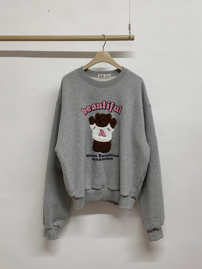 MORE THAN-P韓國直郵㊣女裝新品熱賣休閑推薦25秋冬時尚衛衣MORE THAN衛衣圖色1