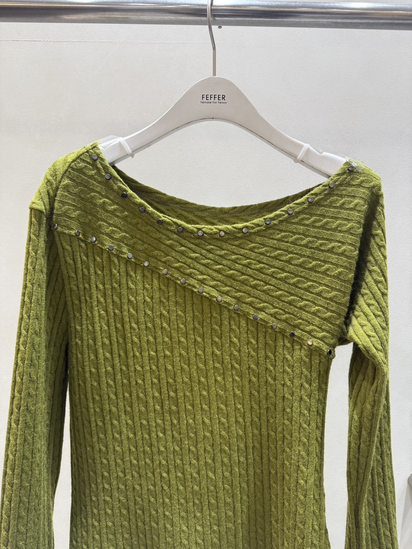 FEFFER東大門㊣直郵女裝新品人氣休閑25秋冬熱賣時尚針織衫FEFFER針織衫