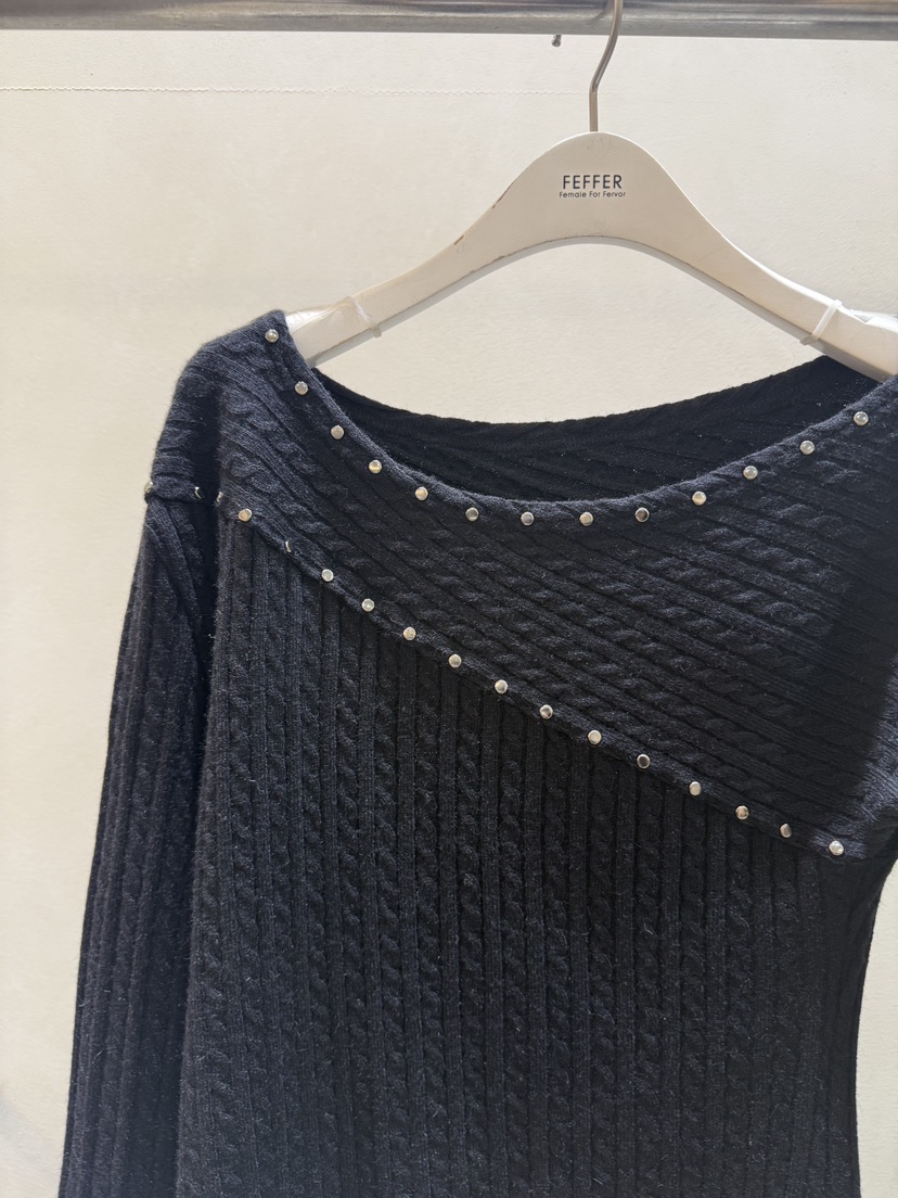 FEFFER東大門㊣直郵女裝新品人氣休閑25秋冬熱賣時尚針織衫FEFFER針織衫