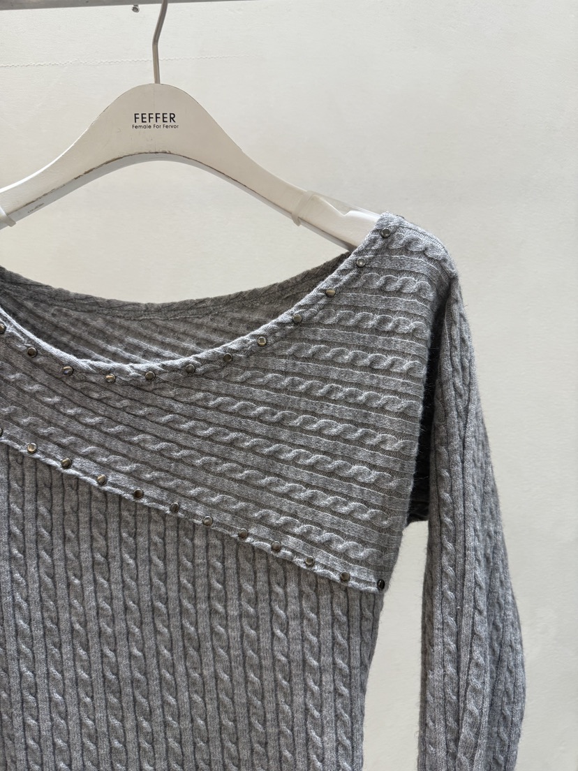 FEFFER東大門㊣直郵女裝新品人氣休閑25秋冬熱賣時尚針織衫FEFFER針織衫