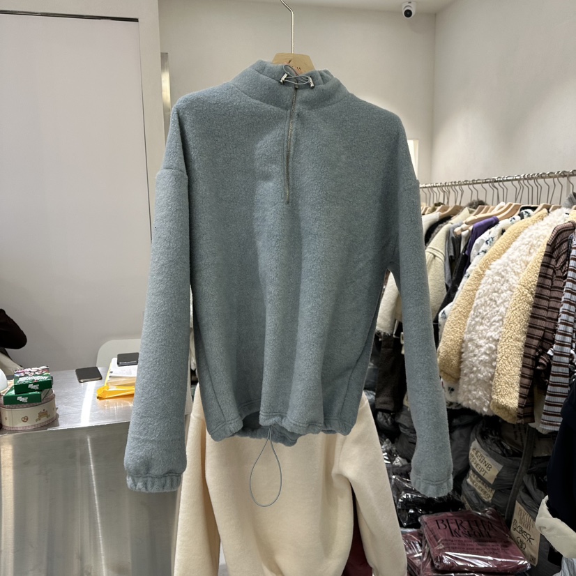 BERTHA東大門㊣直郵女裝新品時尚人氣推薦休閑職業衛衣拉鏈BERTHA衛衣圖色1