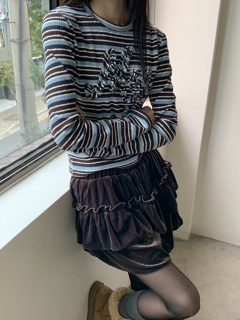 MORE THAN-P東大門㊣代購女士新品熱賣人氣職業推薦長袖T恤MORE THAN長袖T恤