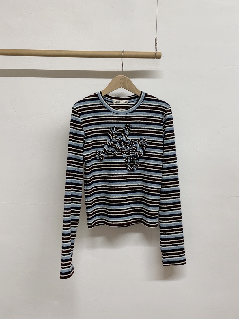 MORE THAN-P東大門㊣代購女士新品熱賣人氣職業推薦長袖T恤MORE THAN長袖T恤圖色2