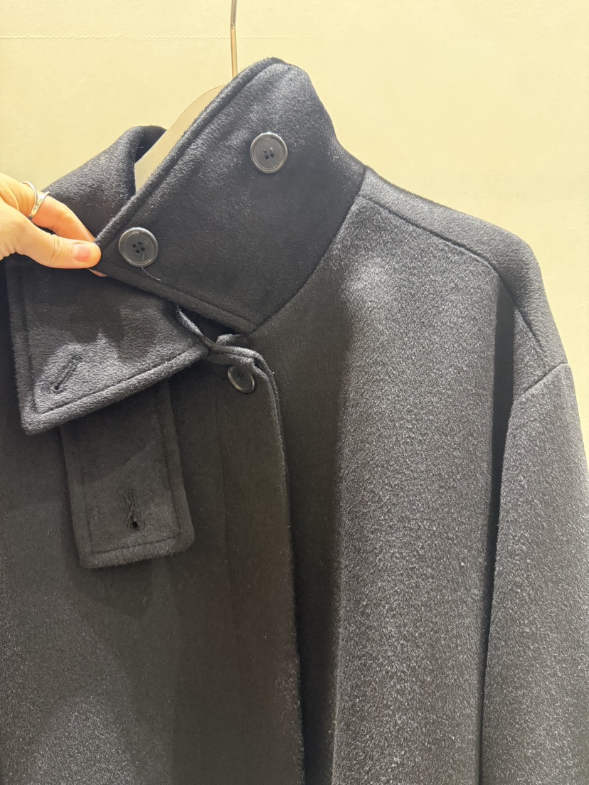 FEFFER東大門㊣實拍女裝新品人氣25秋冬熱賣短款大衣含腰帶FEFFER短款大衣