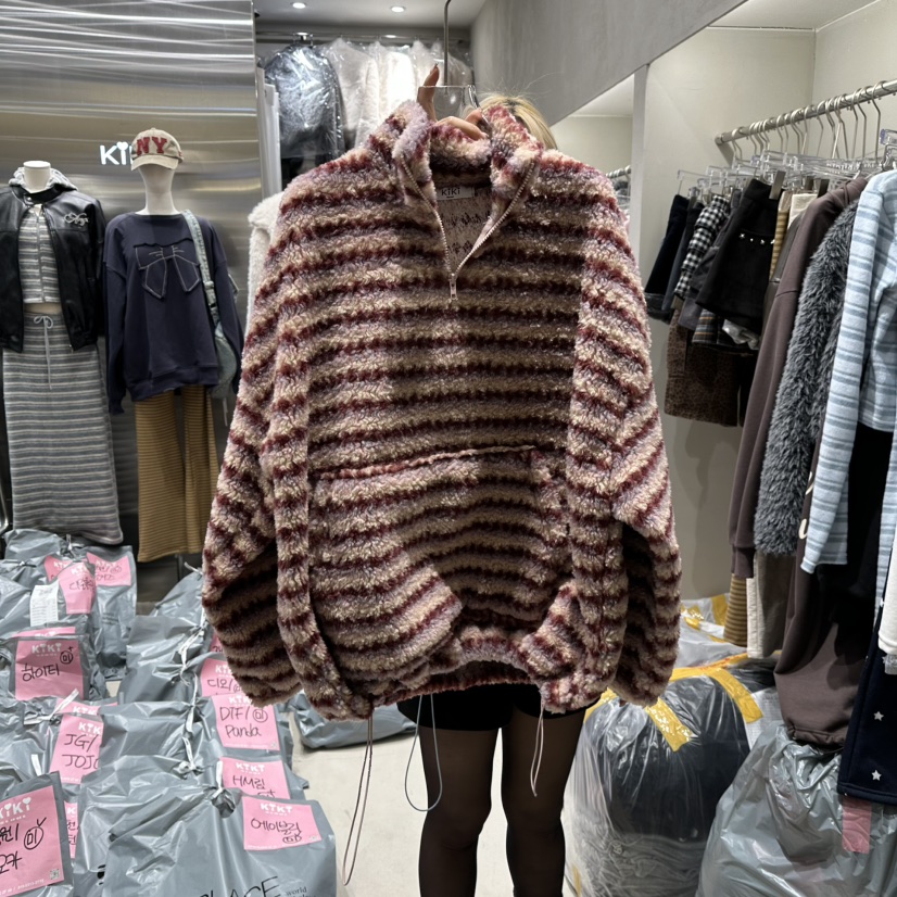 KIKI韓國直郵㊣女士新品25秋冬職業推薦人氣時尚休閑熱賣衛衣KIKI衛衣圖色2