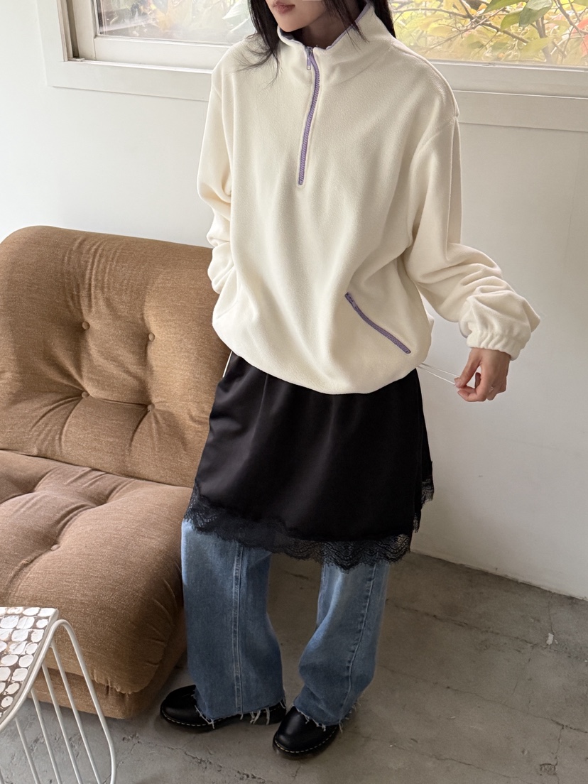 MORE THAN-P東大門㊣代購女裝新品25秋冬職業熱賣衛衣拉鏈MORE THAN衛衣