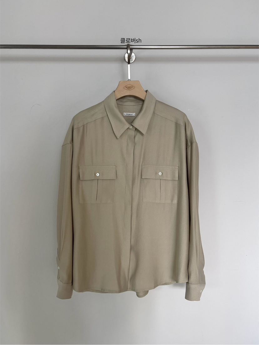 VERGAMOT韓國代購㊣女士新品時尚推薦職業人氣熱賣襯衫蕾絲衫VERGAMOT襯衫/蕾絲衫圖色2