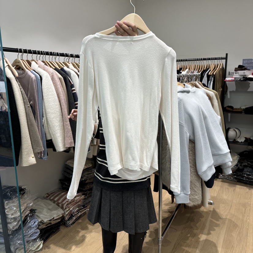 M.G.N東大門㊣直郵女士新品時尚人氣熱賣休閑推薦長袖T恤MAGNET長袖T恤